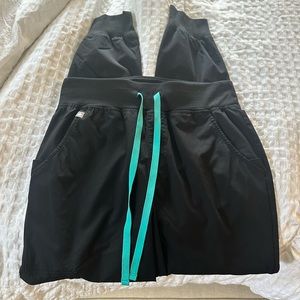 Black figs scrubs joggers